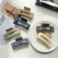 Pinza Grande para Cabello CANYUAN de Plástico PC Grueso Mate Estilo Coreano con Diseño Hueco Retro Venta al por Mayor
