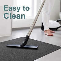 Échantillon Gratuit Tapis de Protection Moderne en Vinyle Antidérapant Rembourré Lavable pour Chaise de Bureau, Idéal pour Sols en Bois Dur et Carrelage