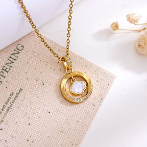 Collana Celeste all'Ingrosso 2026 da <span class=keywords><strong>Donna</strong></span> con Ciondoli Luna, Pianeti e Conchiglie, Gioielli alla Moda in Acciaio Inossidabile Anti-Appannamento - Product Image 4