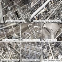 Mélangeur d'aliments pour animaux à grande pelle horizontale en acier inoxydable pour mélasse, capacité 3000 kg