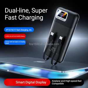 Nuevo Banco de Energía Portátil de Carga Rápida 10000mAh PD 3.0 20W + QC 3.0 22.5W Máx. con Pantalla Digital, Logotipo y Empaque Personalizados - Product Image 4