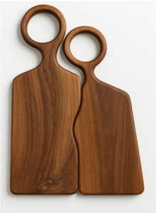 เขียงไม้สักธรรมชาติพรีเมียมเคลือบน้ำสำหรับห้องครัว - Product Image 2