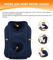 Oreiller de voyage gonflable pliable, coussin imperméable, couleurs et logo personnalisables, confortable pour le camping, la sieste et les voyages en voiture