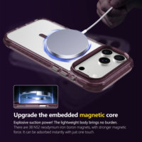 Coque de téléphone de luxe antichoc magnétique 2026 avec pare-chocs en TPE et support métallique pour appareil photo, protection intégrale de l'objectif pour iPhone 18 Pro Max