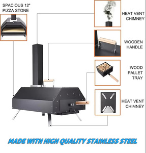 Horno <span class=keywords><strong>Tostador</strong></span> <span class=keywords><strong>de</strong></span> Pizza Comercial Portátil HNRB <span class=keywords><strong>de</strong></span> 11 Pulgadas <span class=keywords><strong>para</strong></span> Exteriores, Nuevo, con Cinta Transportadora <span class=keywords><strong>de</strong></span> Leña <span class=keywords><strong>para</strong></span> Hornear, 1 Año <span class=keywords><strong>de</strong></span> Garantía - Product Image 6