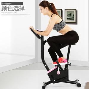 Vélo d'exercice vertical avec cadre en acier, transmission par courroie Poly V, 64x43x108cm, équipement de fitness à domicile - Product Image 3