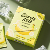 Poudre de Lait de Beauté Saveur Fraise Infusée au Collagène Halal Végétalien en Sachet – Sachets de Poudre de Lait de Beauté Multi-Saveurs au Collagène
