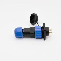 Connecteur d'Aviation HIKELP SD20 SP20 5-25A IP68 Étanche 1-14 mm² Plaquage Or Cuivre Mâle Femelle Montage sur Panneau