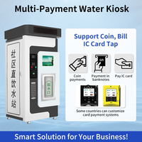 Distributeur automatique commercial d'eau potable avec compresseur de refroidissement Affichage LED de grande capacité Code QR et paiement par pièce