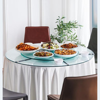Gehärtetes Glas drehbar Lazy Susan/Kuchen platte/Plattenspieler
