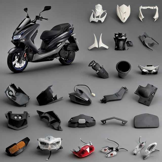 Scooter Motorcycle Accessories for YAMAHA SMAX Appearance Parts Set Headlights Turn signal Toolbox Rear License Plate Side Cover