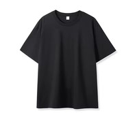Kaos Oblong Lengan Pendek Kasual dengan Logo Custom, 100% Katun, Bernapas, Berkualitas Tinggi, Multi-Warna, Regular Fit untuk Pria
