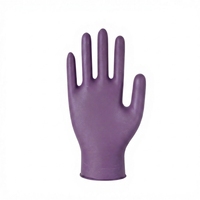 Gants en nitrile jetables Brillink pour usage domestique, couleur violette, sans poudre, sans latex, imperméables, compatibles écrans tactiles, durables, taille moyenne, qualité alimentaire