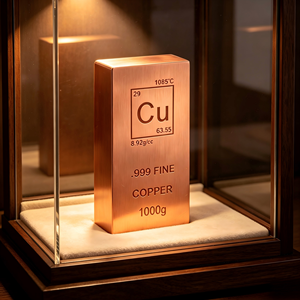 1000g .999 Fine Pure Copper <b>Bar</b> <b>Square</b> copper bullion <b>bar</b> - Product Image 1