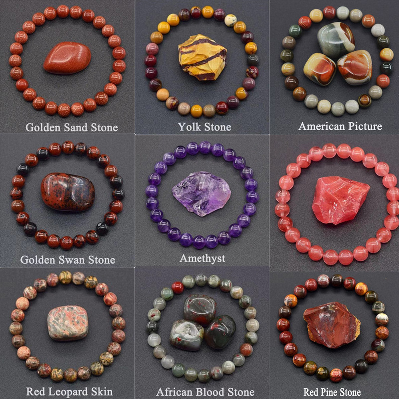 Wholesale 8mm Natural Red Jasper Beads