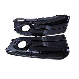 Fog Light Bezel For Audi Q5 2013-2016 Front Bumper Lower Grille Glossy Black <b>ABS</b> Left Right 8R0807681M - Product Image 2