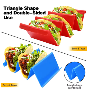 6件套彩色波浪支撑3或<span class=keywords><strong>2</strong></span>个玉米饼托盘玉米饼卷食品架玉米饼架玉米饼盘 - Product Image 4