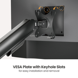 LDT97-C024PE 17 "-32" 9kg siêu kinh tế cực gắn cơ khí mùa xuân kép màn hình cánh tay máy tính VESA núi đứng Bracket - Product Image 2