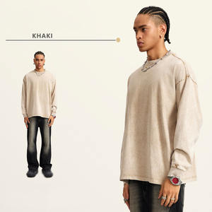 Sweat-shirt personnalisé BE270L 270GSM à épaules tombantes, vintage, surdimensionné, de luxe, de haute qualité, lavage à l'acide - Product Image 6