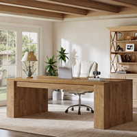 Meubles de bureau de direction en bois, style moderne, bureau en forme de I, bureau de patron, table de bureau de direction, poste de travail