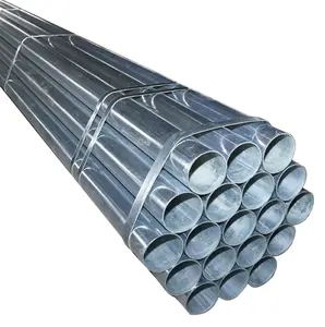 Structures en acier GI Iron Round ERW Pipe DN150 SCH40 Section creuse laminée à chaud Tubes galvanisés en acier