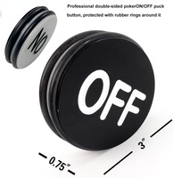 Offre Spéciale : Jeton de Poker en Acrylique Double Face ON/OFF 75mm*2mm – Marqueur de Table de Casino Durable pour Texas Hold'em et Jeux à Domicile