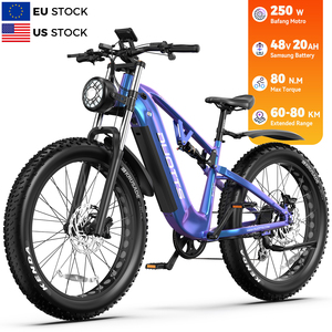 Bicicleta Eléctrica de Montaña con Llantas Gruesas de 26 Pulgadas, Batería de Litio y Cuadro de Aleación de Aluminio, para EE. UU., UE y Reino Unido - Product Image 6