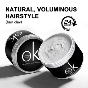 Crème <span class=keywords><strong>coiffante</strong></span> mate pour barbier avec logo personnalisé, tenue forte, 150 ml, volume pour hommes aux <span class=keywords><strong>cheveux</strong></span> crépus - Product Image 4