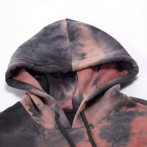 Sweat-shirt à capuche unisexe surdimensionné vintage délavé à l'acide, respirant, 100% coton, molleton en tissu éponge français, hiver - Product Image 1