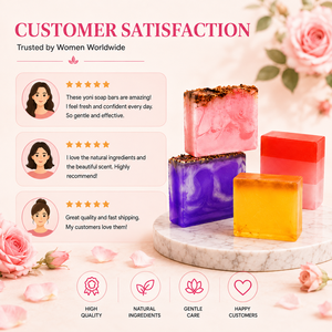 Jabón Íntimo Natural a Base <span class=keywords><strong>de</strong></span> Hierbas, Marca Privada, para Equilibrio del pH, Barra <span class=keywords><strong>de</strong></span> Limpieza para la Higiene Femenina - Product Image 6
