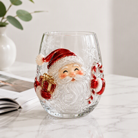 Tasse à thé en verre résistant à la chaleur, fabriquée en usine depuis 41 ans, en verre borosilicate de haute qualité, mug à café, nouveau design arbre de Noël, capacité 300 ml