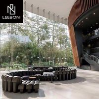 Los últimos muebles modernos populares en forma de S, Combinación libre, tela de terciopelo italiano, sofá largo, sofá para sala de estar