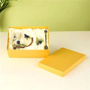 Tazas de té con tapa, tazas creativas para el desayuno en la sala de estar, tazas de leche de lujo ligero, tazas de vidrio para el hogar - Product Image 6