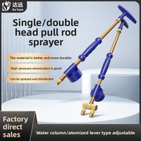 Semprotan Teleskopik Manual Single & Double Pull Rod Pompa Udara Tekanan Tinggi Kepala Semprot Botol Air Multifungsi untuk Berkebun