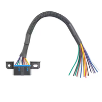 16-Pin OBD2 Buchsenstecker auf offenes OBD-Kabeladapter OBDII DIY Verlängerung Buchse Stecker auf farbiges Blankkabel 16-Pin-Kabel