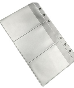 Buchi 6/21 per la carta dello studente della scuola <span class=keywords><strong>borsa</strong></span> interna per il raccoglitore Planner <span class=keywords><strong>Notebook</strong></span> A5A6B5 <span class=keywords><strong>borsa</strong></span> trasparente con cerniera PVC custodia - Product Image 1