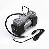 Type d'ensemble économique robuste gonfleur de pneu à double cylindre pompe à air électrique portable dc 12v compresseur d'air de voiture gonfleurs de pneus
