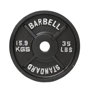 Gym Apparatuur Gietijzeren Gewicht Plaat Voor Standaard Barbell Gratis Gewicht