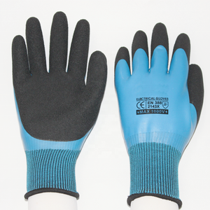 <span class=keywords><strong>Gants</strong></span> isolants électriques Suncend en gros, <span class=keywords><strong>1000V</strong></span>, entièrement enduits de latex bleu et noir, <span class=keywords><strong>gants</strong></span> de sécurité gaufrés pour électriciens - Product Image 2
