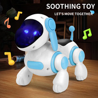 Chien robot interactif intelligent - Simule la marche, émet de la lumière, fait du bruit et joue de la musique (sans batterie)
