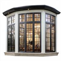 Fenêtre de jardin à persiennes en aluminium au design moderne Sunnysky, double vitrage trempé, fenêtres en baie personnalisées pour une utilisation en extérieur dans le salon