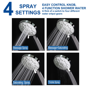 New High Pressure Water Saving Filter Shower Head Handheld Shower Head With Anti-Limescale Silicone Nozzles Hand Shower - Product Image 4