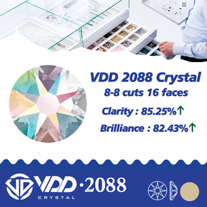 VDD 226 <span class=keywords><strong>Celeste</strong></span>, diamantes de imitación de cristal de alta calidad, 2088, 8 grandes, 8 piedras planas pequeñas para manualidades DIY, decoración de uñas - Product Image 3