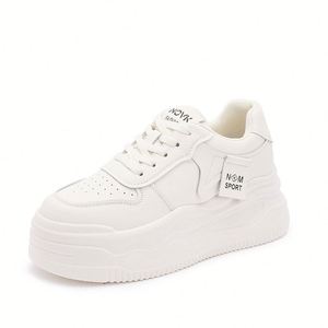 Zapatillas Deportivas para Mujer, Primavera 2026, Nueva Llegada, Zapatillas Blancas con Tacón Integrado y Suela Gruesa, Zapatos Casuales y Cómodos para Mujer - Product Image 1