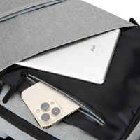 Sac à dos pour ordinateur portable de 17 pouces, imperméable, unisexe, personnalisé, pour l'université, l'école, le travail, style anglais, avec cadre externe