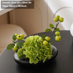 Centrotavola <span class=keywords><strong>in</strong></span> Ceramica Artigianale di Alta Qualità con Erba della Pampa Artificiale Moderna per Laurea, Festa della Mamma, Pasqua, Capodanno - Product Image 6