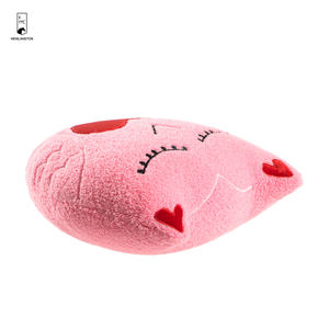 Özel sevimli sevgililer günü pembe baykuş yastıklar kırmızı aşk nakış yama dekorasyon yastıkları - Product Image 3