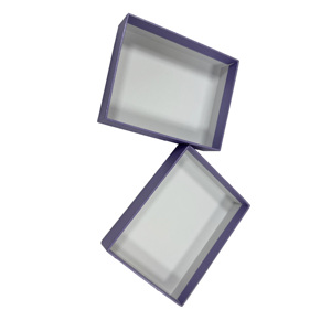 Cajas de Regalo Rígidas Personalizadas en Morado con Diseño Extraíble, Recubrimiento UV, Grabado en Relieve y Laminado Mate para Empaque de <span class=keywords><strong>Calcetines</strong></span> y Pieles - Product Image 5