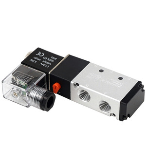 Vanne de commande solénoïde Dde Dade Pneumatics 4V210-08, 2 positions, 5 voies, DC 24 12 36 110V 3.0W 100% Ed - Product Image 1