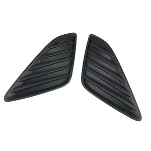 Front Fog Light Trim Covers For Toyota Camry 2012 2013 2014 Plastic Black Decorative Grille Cover Left Right Pair - Product Image 1